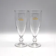 サッポロ生ビール・麦酒物語・ビールグラス2個セット・ゴブレット・レトロ雑貨・No.210410-114・梱包サイズ60