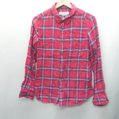 ◇ BEAUTY&YOUTH UNITED ARROWS チェック柄 長袖 シャツ サイズM レッド ブルー レディース E  【1407180034839】