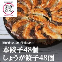 餃子 取り寄せ 冷凍餃子 お取り寄せグルメ ぎょうざ 冷凍 [美食点心ぎょうざ館] 本餃子&しょうが餃子セット（16人前／96個）※北海道・沖縄・離島発送不可