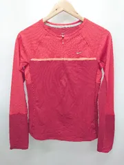 ◇ Θ　Φ NIKE ナイキ ドライ 長袖 スポーツウエア サイズM レッド レディース P  【1409090035944】