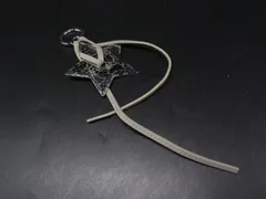 ■美品■ ChristianDior クリスチャンディオール スター バッグチャーム キーリング キーホルダー シルバー系×グレー系 DJ6400