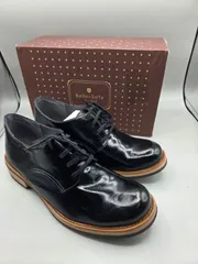 Belle & Sofa やさしい靴工房 レースアップシューズ 24cm 3E ブラック 美品