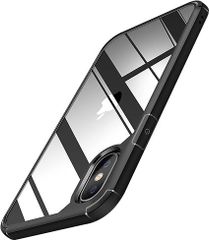 TENDLIN iPhone Xs Max 用ケース クリア 薄型 黄変防止 耐衝撃 アイフォンXs Max対応 6.5インチ カバー （ブラック）