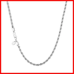 【人気商品】46/51/61cm アクセサリー 男女兼用 シンプル ハワイアンジュエリー ネックレスチェーンのみ 金メッキ ステンレス チェーンネックレス メンズ 幅2.5/4/6mm フレンチロープチェーン KRKC&CO