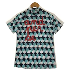 and per seアンパスィ タグ付きゴルフウエアカットソー sizeＭ/ホワイト×ブルー