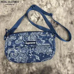 Supreme - 3785 Supreme パファーサイドバッグ ブルーペイズリー