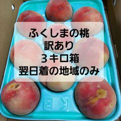ふくしまの桃　訳あり　３キロ箱　翌日着の地域のみ　品種おまかせ