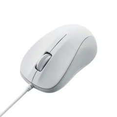 【特価商品】有線 マウス Sサイズ 小型 3ボタン USB エレコム 光学式 ホワイト ROHS指令準拠 M-K5URWH/RS