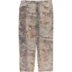 古着 ラングラー Wrangler PRO GEAR 迷彩柄 リアルツリーカモ テーパードデニムパンツ メンズw36相当/eaa540659