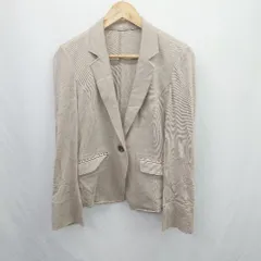 ◇ ⊂ 23区 ニジュウサンク 長袖 ジャケット サイズ40 ベージュ系 レディース E  【1507030015428】