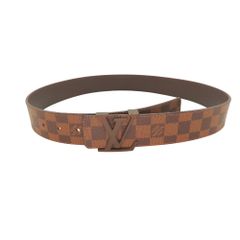 【中古】Louis Vuitton ルイヴィトン M9807 ダミエ・エベヌ 40MM サンチュール・LV イニシャル ブラウン メンズ レディース ユニセックス 誕生日 記念日 プレゼント 日常使い 旅行用 A2502850【無料ギフトラッピング承ります】