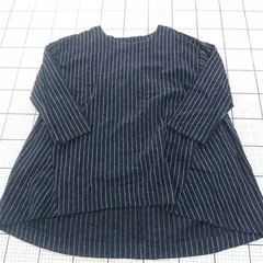 ◇ ⊇ studio CLIP スタディオクリップ 起毛 長袖 チュニック サイズL ネイビー系 レディース E  【1509100080251】