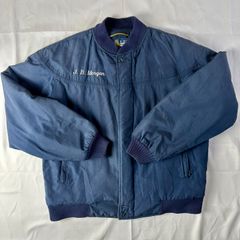 希少 当時物 ダービーオブサンフランシスコ ダービージャケット ネイビー 紺金 Ｌサイズ 80s 90s
