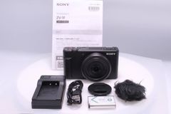 【超極美品】SONY ZV-1F Vlog用カメラ / VLOGCAM / デジタルカメラ / 動画 / 20mm F2.0 単焦点レンズ / ブラック / ZV-1F B