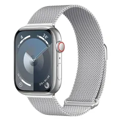 【人気商品】コンパチブル コンパチブル Apple コンパチブル マグネット Watch 男女兼用 ベルト ステンレス バンド 長さ調節 バンド 通気 アップルウォッチ アップルウォッチ メッシュ 38mm iwatch 40mm 41mm Ultra2/Ul