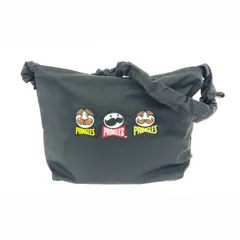 ear PAPILLONNER イアパピヨネ プリングルスコラボ ショルダーバッグ  ロゴ刺繍 ナイロン    ブラック ユニセックス / 240001160347