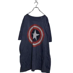 MARVEL COMICS 半袖 プリントTシャツ 3XL グレー マーベル ビッグサイズ アメコミ キャプテンアメリカ 古着卸 アメリカ仕入 a603-5675