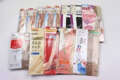 靴下屋 福助 グンゼ他 ストッキング 13点セット 未使用 ひざ下 ひざ上 ショートストッキング まとめ売り 大量 レディース 【中古】
