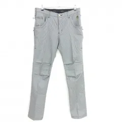 ★値下げ★【美品】エドウィン パンツ 黒×白 千鳥格子 総柄 メンズ L ゴルフウェア EDWIN GOLF