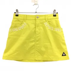 ルコック スカート イエロー ロゴ刺しゅう レディース 7(S) ゴルフウェア le coq sportif