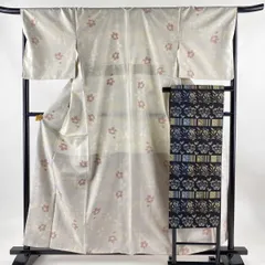 ukakk様　4点セット【大島紬・名古屋帯セット】本場大島紬　袷　帯セット 大島紬 4点セット 名古屋帯 帯締め 帯揚げ｜Yahoo!フリマ（旧PayPay