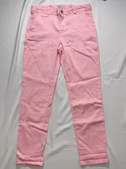 【213569】ZARA BASIC ザラベーシック  テーパードパンツ　デニム　ジーンズ　サイズEUR38  ・ ピンク