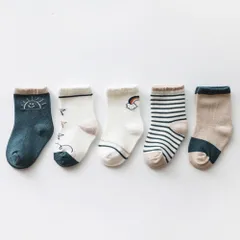 ☆ テンキ ☆ Mサイズ（1～3才推薦） ☆ キッズ ソックス 5枚セット sesocks01 ベビー 靴下 セット ソックス キッズ くつ下 ベビーソックス 赤ちゃん 子供 ベビー用品 子ども 男の子 女の子 5足セット ガールズ ボーイズ ベビー服 子供服