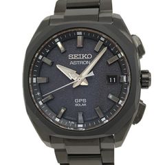 SEIKO 남성 시계 아스트론 태양 전파 GPS 세라믹 티타늄 블랙 문자판 SBXD009