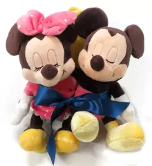 【中古】ぬいぐるみ ミッキー＆ミニー(目閉じ) ペアぬいぐるみ 「ディズニー」 香港ディズニーランド限定