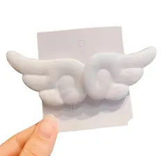 エンジェル 天使の羽 羽根  ヘアクリップ 2個セット レディース キッズ 女性 子供 ヘアアクセサリー 髪飾り 髪留め