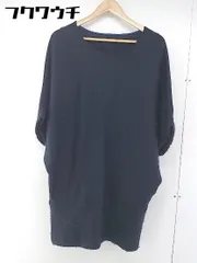 ◇ COMME CA WALK ニット 切替 ドルマン ミニ ワンピース サイズ11 ネイビー レディース  【1106140007837】