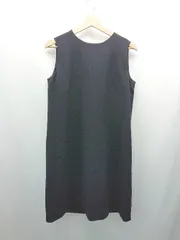 ◇ INED イネド サイドジップ Uネック 裏地 シンプル ストレッチ ノースリーブ ブラウス サイズ11 ネイビー レディース E  【1308290060025】のサムネイル