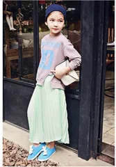 PEACH&CREAM アナザースウェット+アレンプリーツスカート SET UP