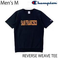 【USED／メンズM】CHAMPION SAN FRANCISCO リバースウィーブ TEE ブラック