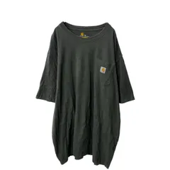 Carhartt 半袖 ポケットTシャツ 2XL オリーブグレー カーハート ビッグサイズ 古着卸 アメリカ仕入 a705-5069