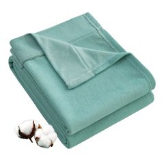 タオルケットシングル ブランケット 綿100％パイル 柔らかい ふんわり 吸湿速乾 抗菌防臭 洗える オールシーズン快適 スプレイグリーン140*200cm