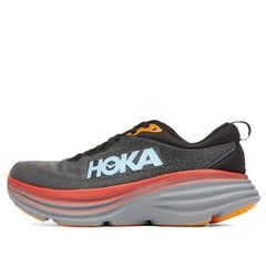HOKA ONE ONE Bondi 8 'Anthracite Blue Red' ホカオネオネ ボンダイ 8 軽量 厚底 クッションソール レギュラー幅 スニーカー ランニングシューズ#わふうひゃっぽうばこ