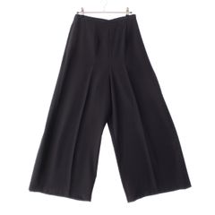 エンフォルド Elastic Wide Trousers センタープレス ワイド パンツ ボトムス 300HS631-2610 ネイビー 38【中古】