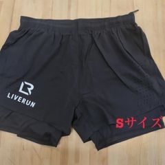 ライブランポケットハーフパンツ(ブラック)🩳インナータイツ付Sサイズ