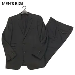 90s BIGI メンズ　ビギ　ヴィンテージ　スーツ　セットアップ　光沢　黒 ブラックスーツセットアップ｜メンズファッション通販 MEN'S