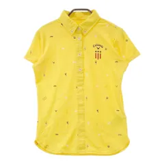 サイズ：M CALLAWAY キャロウェイ  半袖ポロシャツ ボタンダウン 総柄 イエロー系 [240101420941] ゴルフウェア レディース ストスト