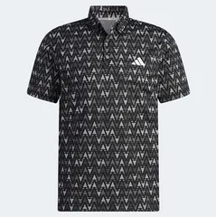 ○送料390円可能商品 アディダス ゴルフ adidas GOLF 定価10450円 メンズ 吸汗速乾 半袖 ボタンダウン ポロシャツ 黒[HT6836-M]三 壱★QWER