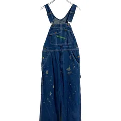 KEY デニム オーバーオール W34 ブルー キー メキシコ製 サロペット ワーク 古着卸 アメリカ仕入 a611-8481