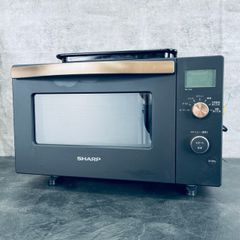 シャープ オーブンレンジ 【中古】動作保証 SHARP RE-F18A-B 18Lのフラットテーブル ブラック /513527