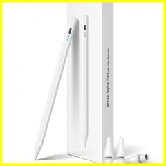 タッチペン iPad用ペン 急速充電 スタイラスペン 極細 高感度 iPad用pencil 傾き感知/磁気吸着/誤作動防止機能対応 軽量 耐摩 2018年以降iPad/iPad Pro/iPad air/iPad mini対応