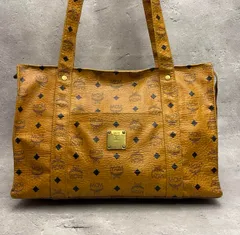 ✨MCM ヴィセトス トートバッグ ライトブラウン 人気ロゴ✨ 271のサムネイル