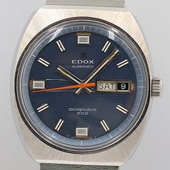 EDOX BIG STAR 自動巻き メンズ 腕時計 稼働品 中古美品 - メルカリ