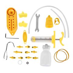 Alomejor ミネラルオイル系 油圧ディスクブレーキ エア抜き ブリーディングキット メンテナンス用品 自転車パーツ 多機能コネクタ付き