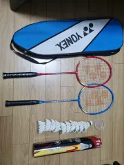 【雷市場（ポンジャン）商品韓国直送】 ヨネックス ( YONEX ) バドミントン 2 リン セット ＋ 羽根 10 犬