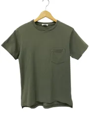 Engineered Garments (エンジニアードガーメンツ) 半袖 ポケット Tシャツ サイドスリット コットン トップス S オリーブ グリーン メンズ/045